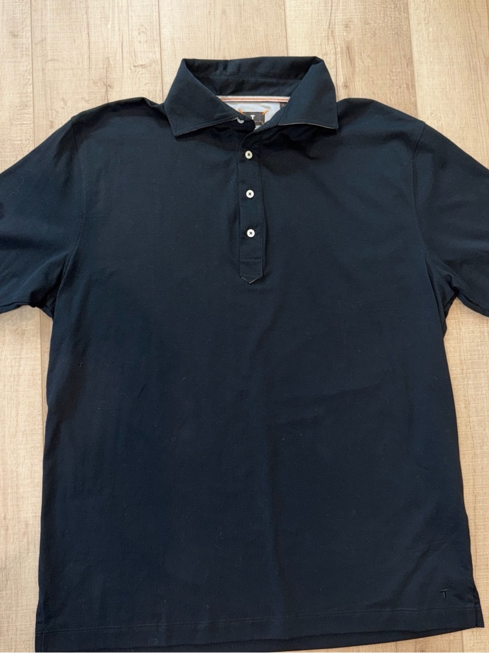 Left Coast Tee Men's Black Pima cotton Polo Shirt - large
